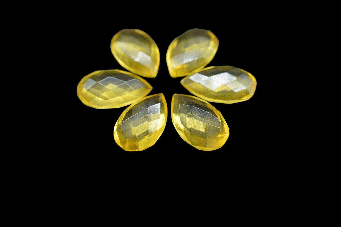 Citrine Faceted Pear Shape Briolettes,12x20mm Teardrop Beads,Citrine Briolette,Gemstone Beads,Jewelry Making Beads,Yelllow Gemstone Beads