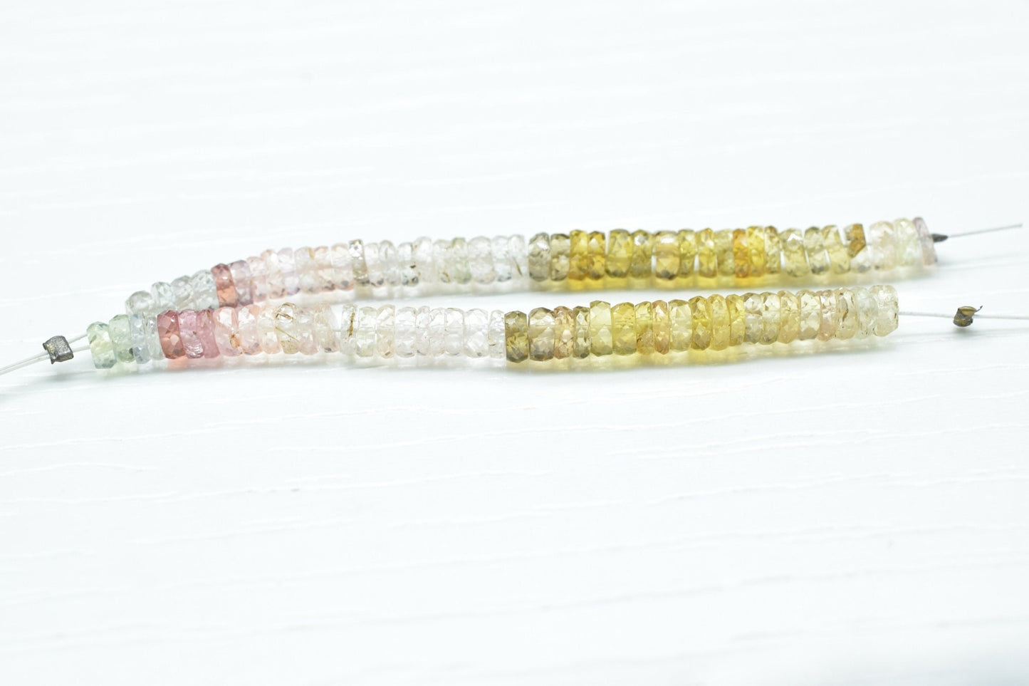 Multi Sapphire Rondelle Shape Faceted Beads,Multi Sapphire 4mm Rondelle Shape Gemstone Jewelry,September birthstone sparkling jewelry