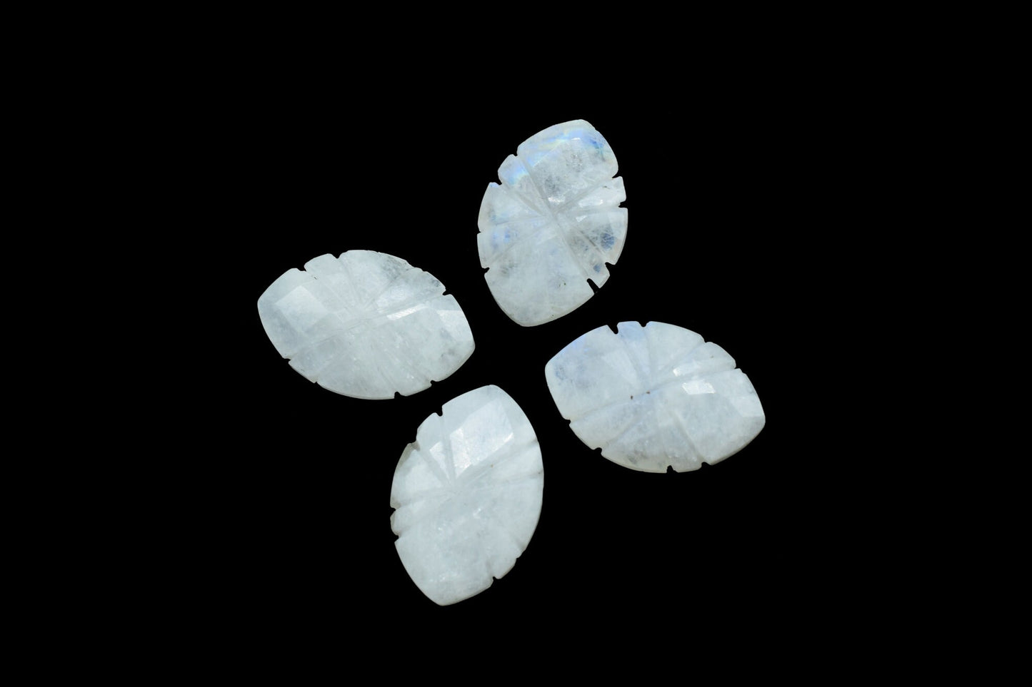 Rainbow Moonstone Carved 12x18mm Marquise Briolettes,Rainbow Moonstone Fancy Carving Beads,Moonstone Briolettes,Fornt Drill Marquise Beads