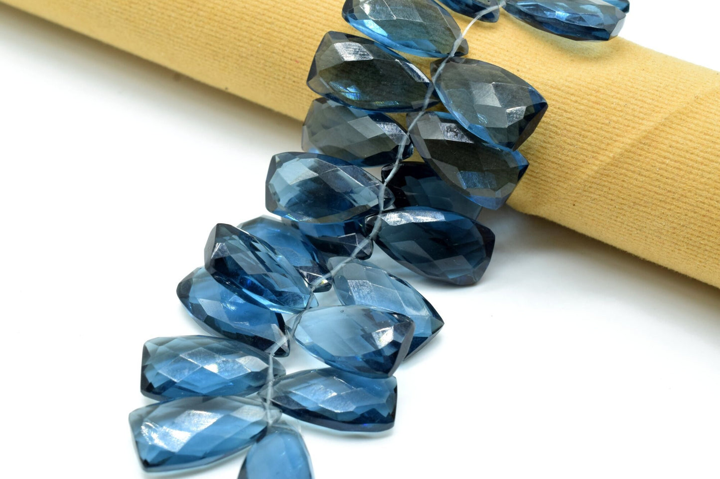 Kyanite Triangle Shape Faceted beads,10x18mm Triangle Shape,Jewelry Making Gemstone Beads,Long Triangle beads,Natural Gemstone Briolette