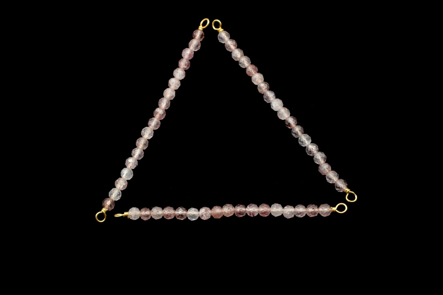 Strawberry Bar Pendant,Strawberry Quartz Necklace,Beaded Bar Pendant,Dainty Bridesmaid Necklace,Gemstone Bar Pendant,Necklace Connector,Gift